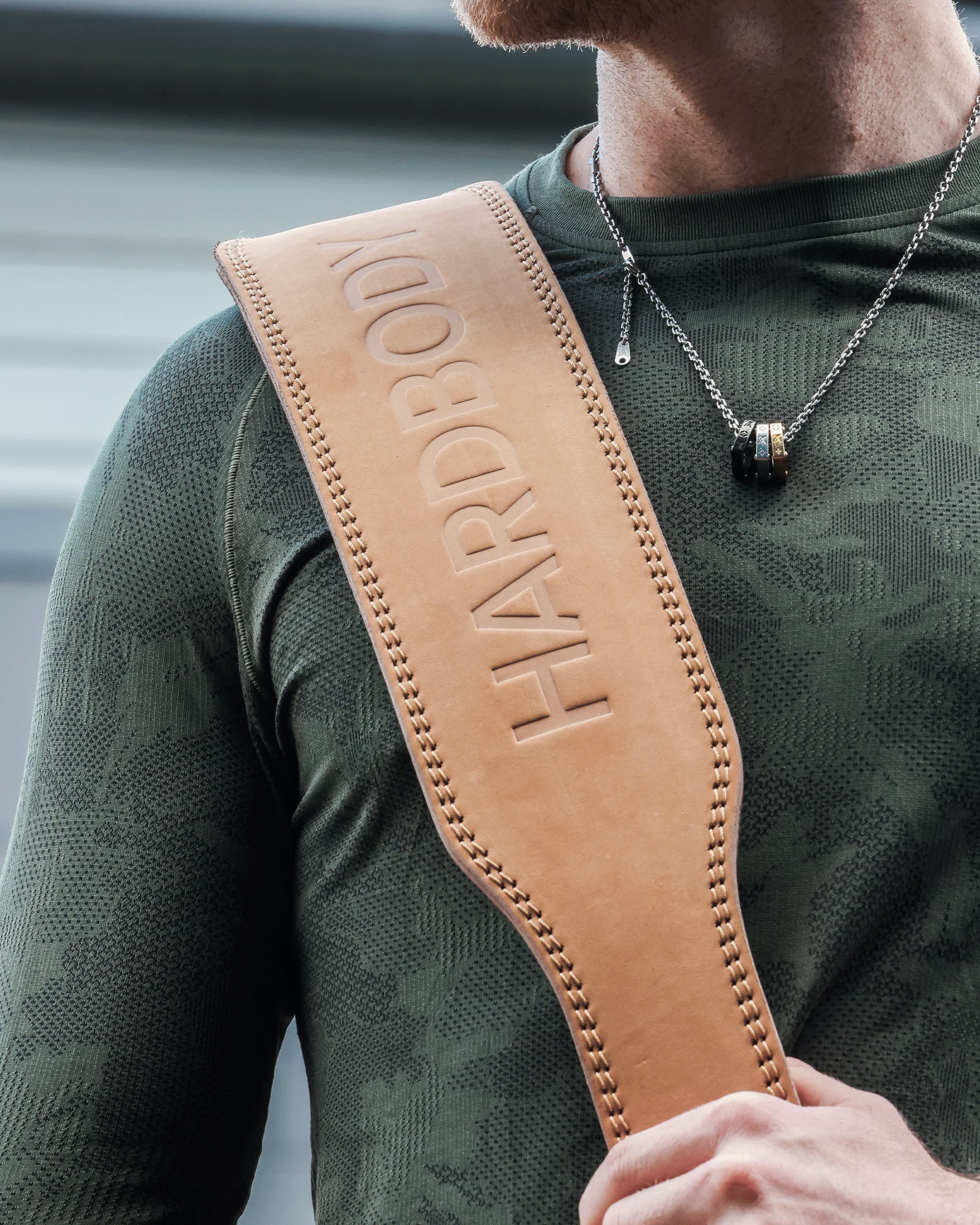 Bodybuilding Belt 10mm Tan - Image 4