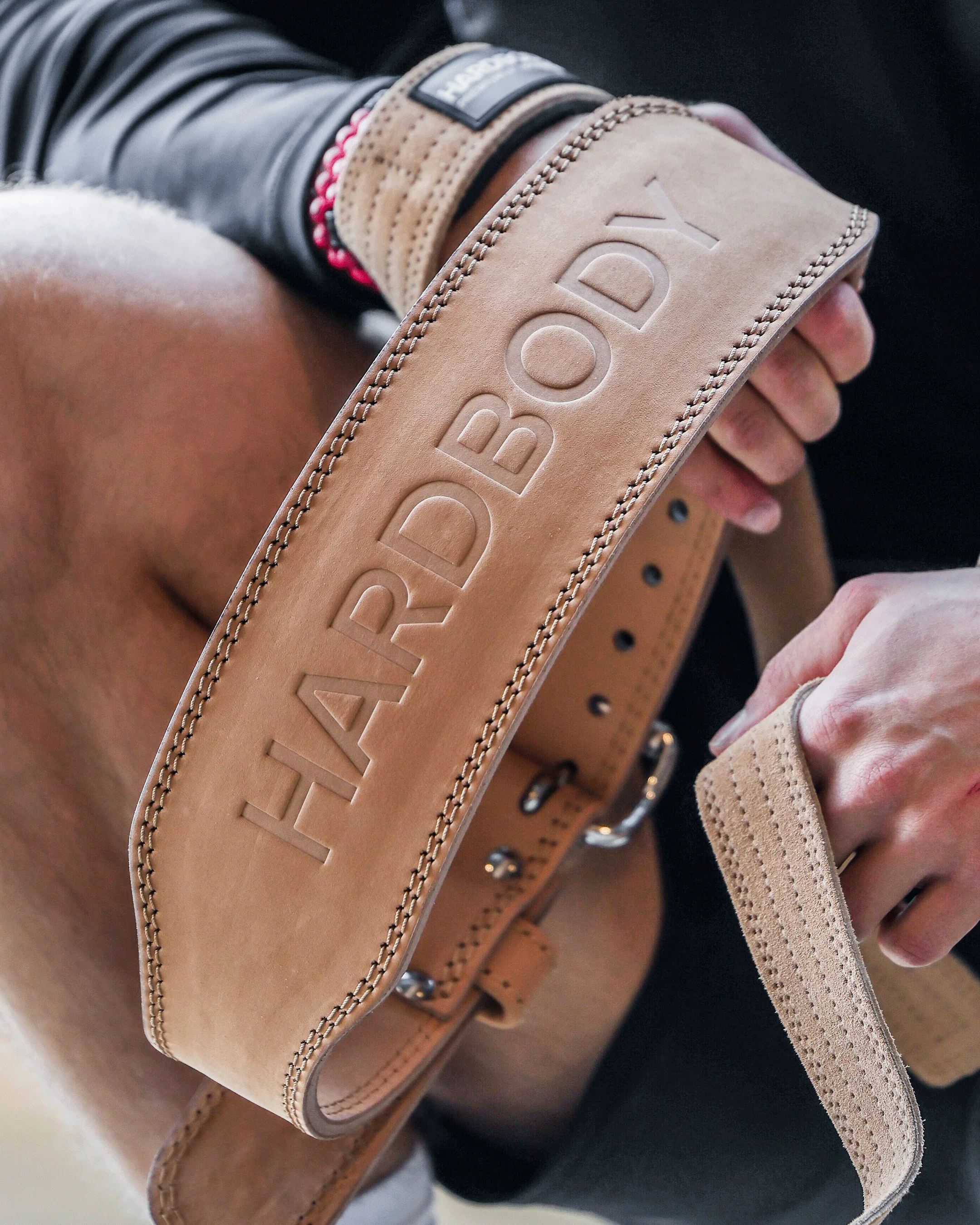Bodybuilding Belt 10mm Tan - Image 5