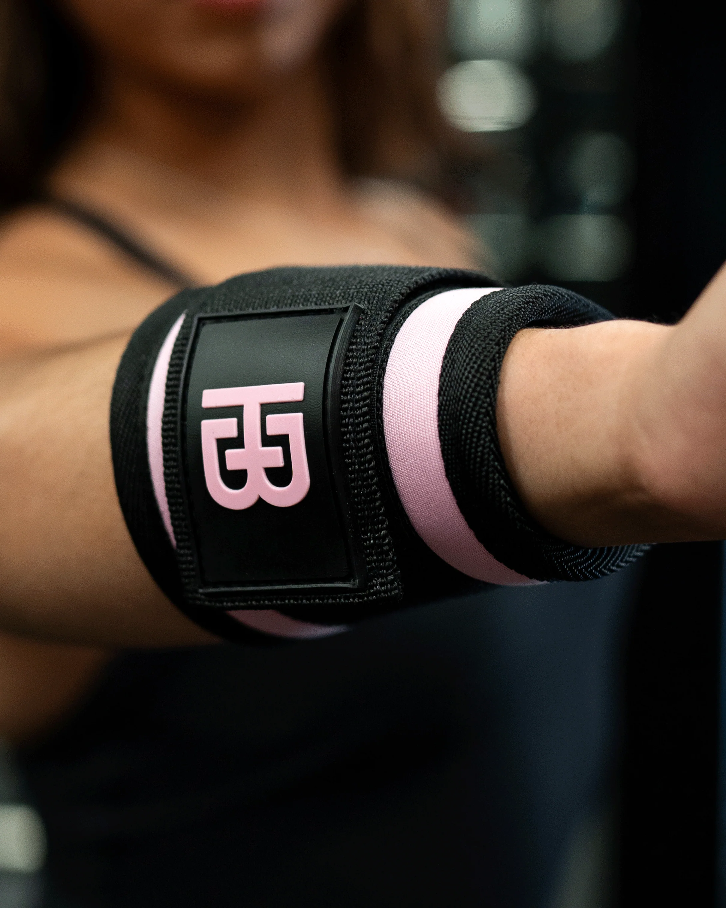 Neoprene Lifting Cuffs Pink - Image 8