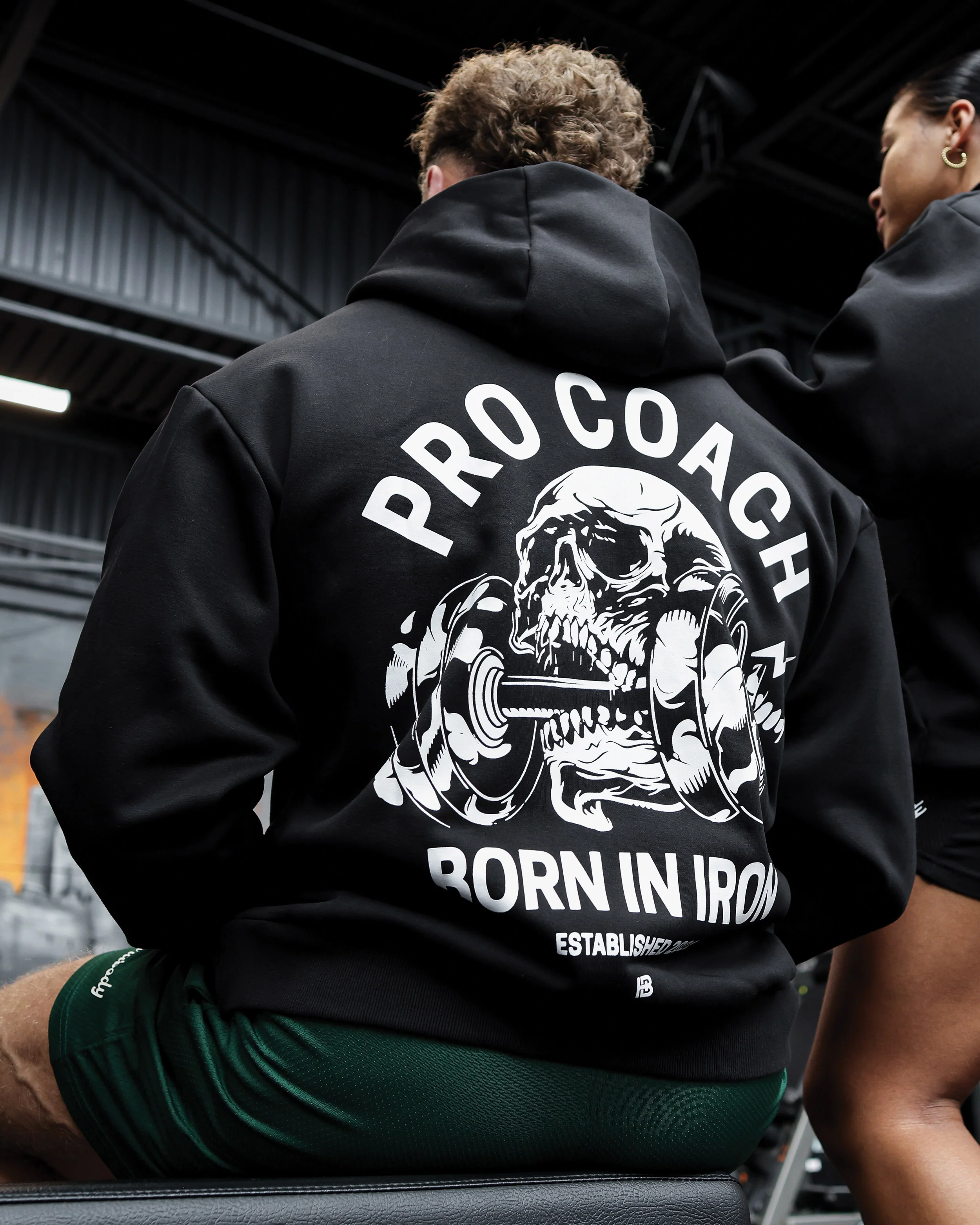 Procoach Born In Iron Hoodie Black - Image 3