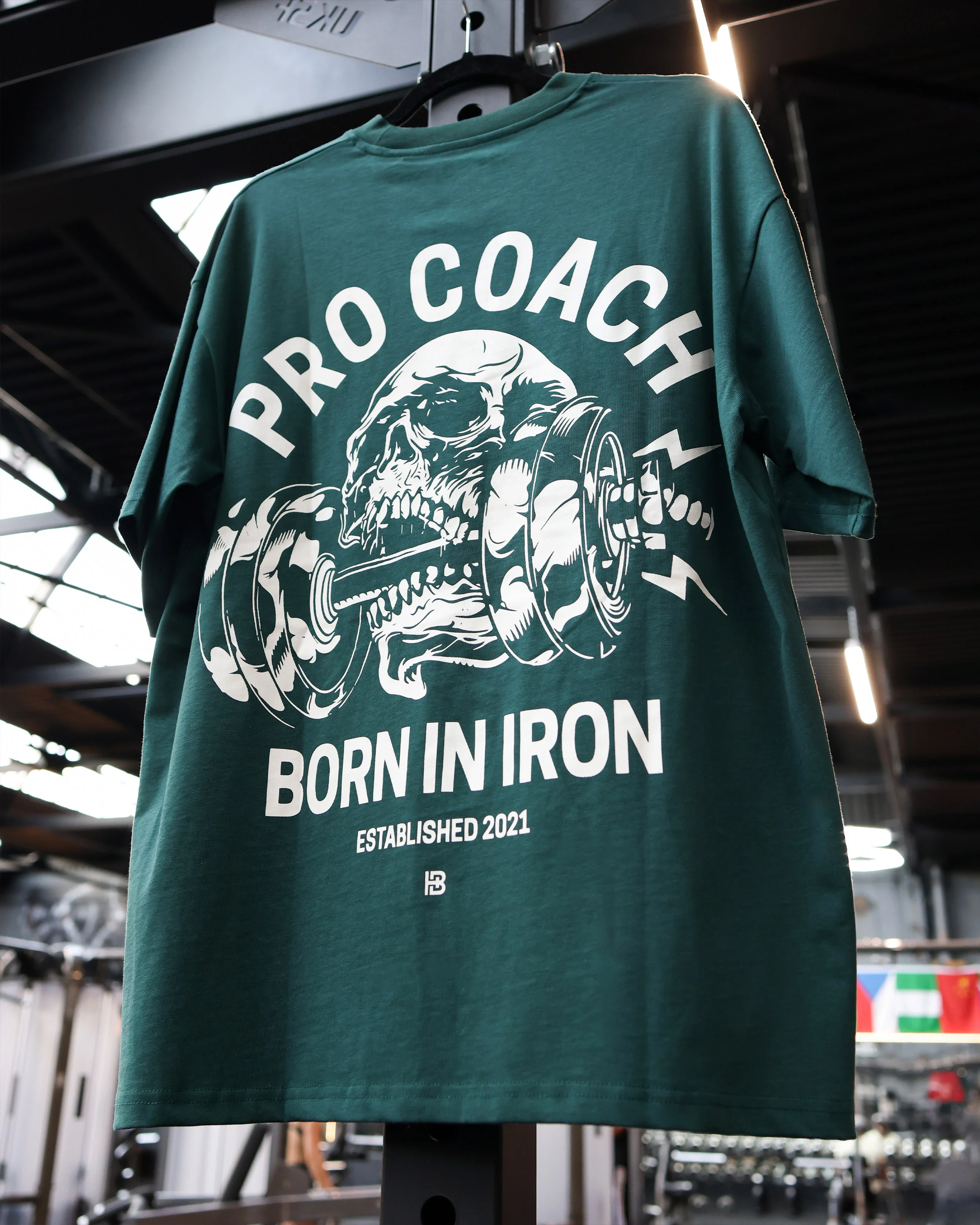 Procoach Born In Iron T-Shirt Evergreen - Image 3