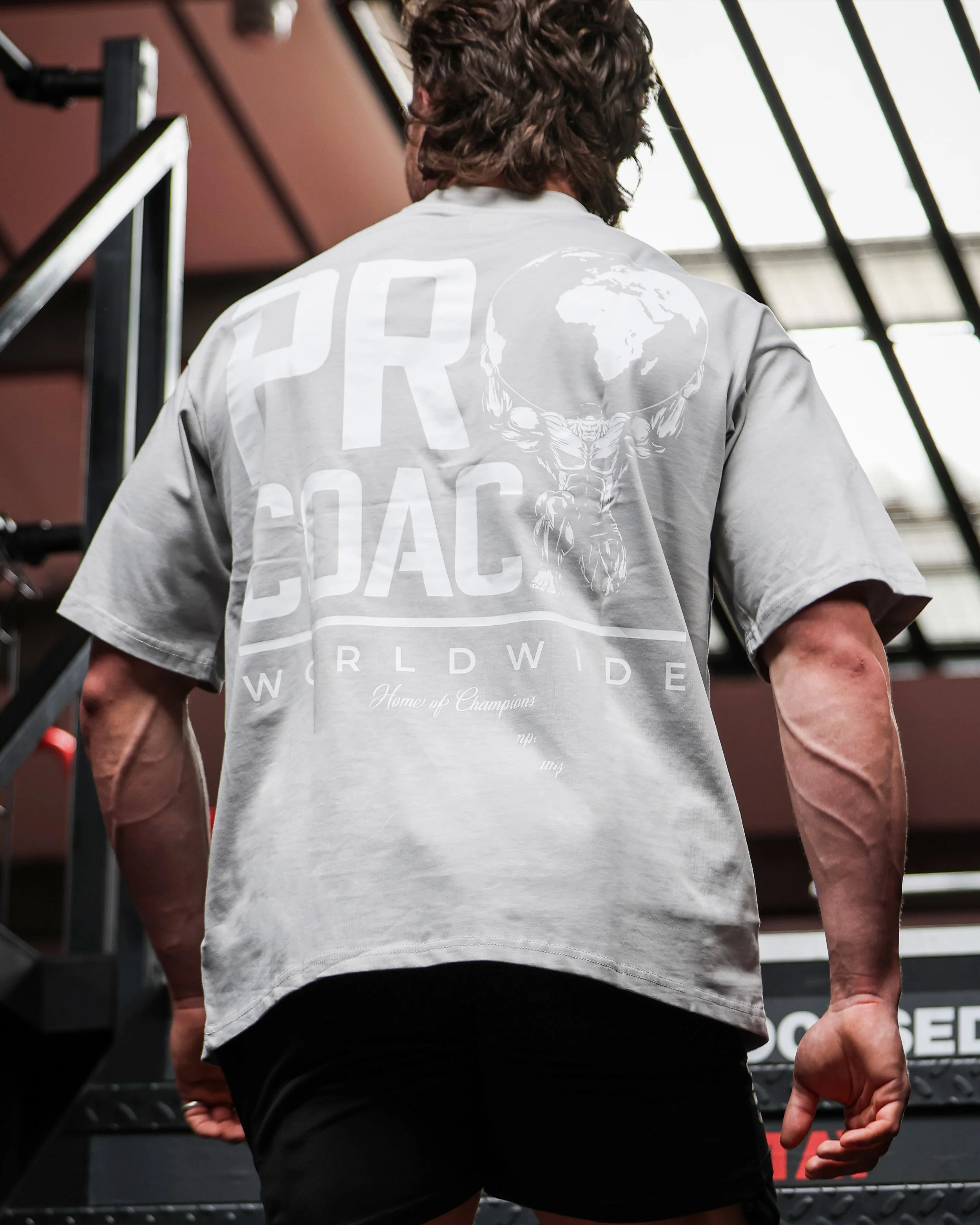 Procoach Worldwide T-Shirt Grey - Image 4