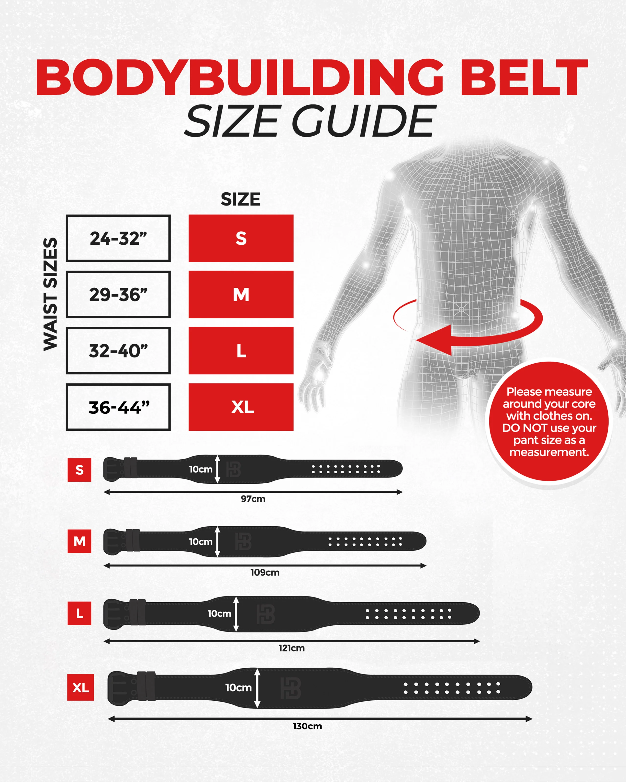 Bodybuilding Belt 10mm Obsidian Black - Image 4