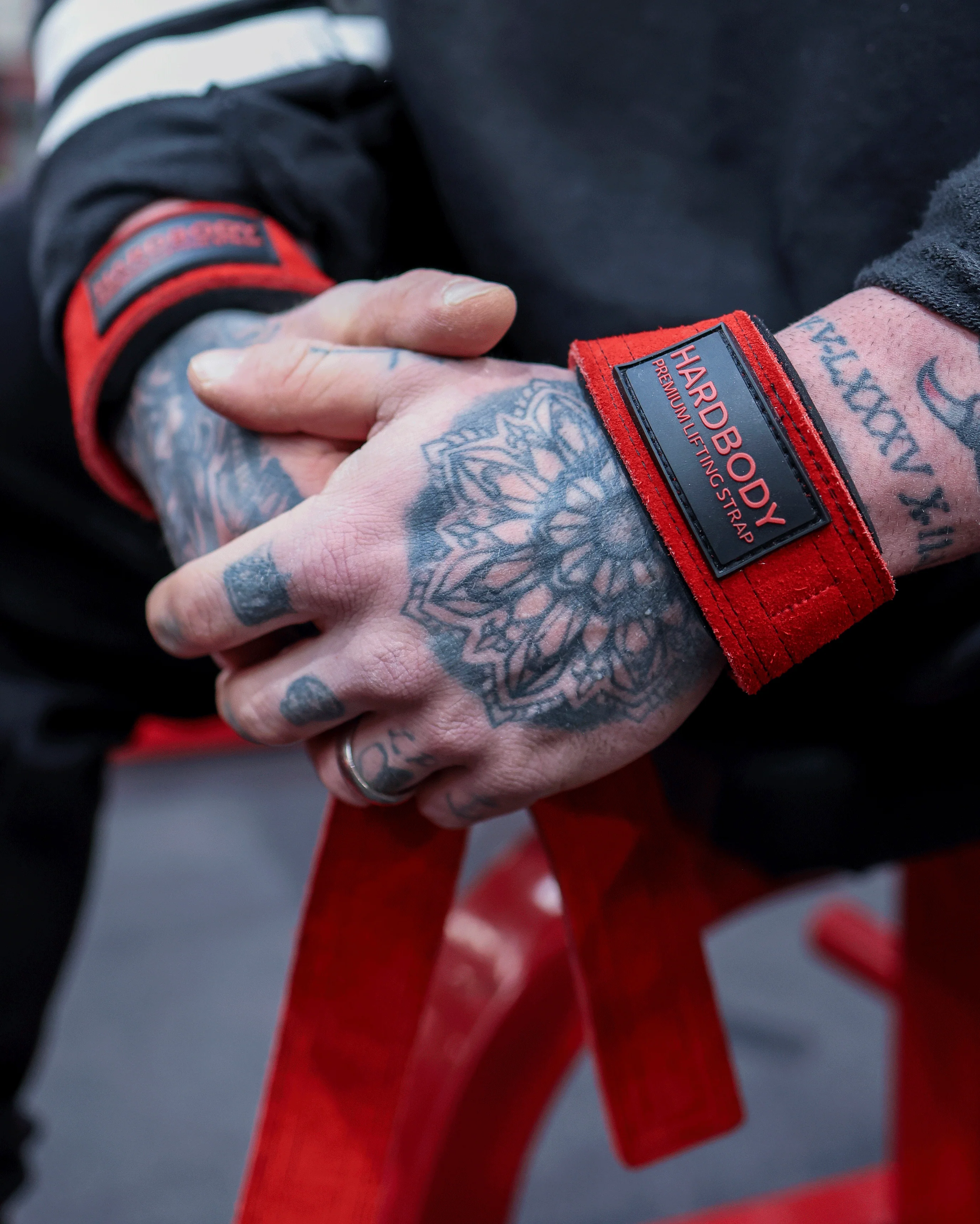 Premium Lifting Straps Red - Image 4