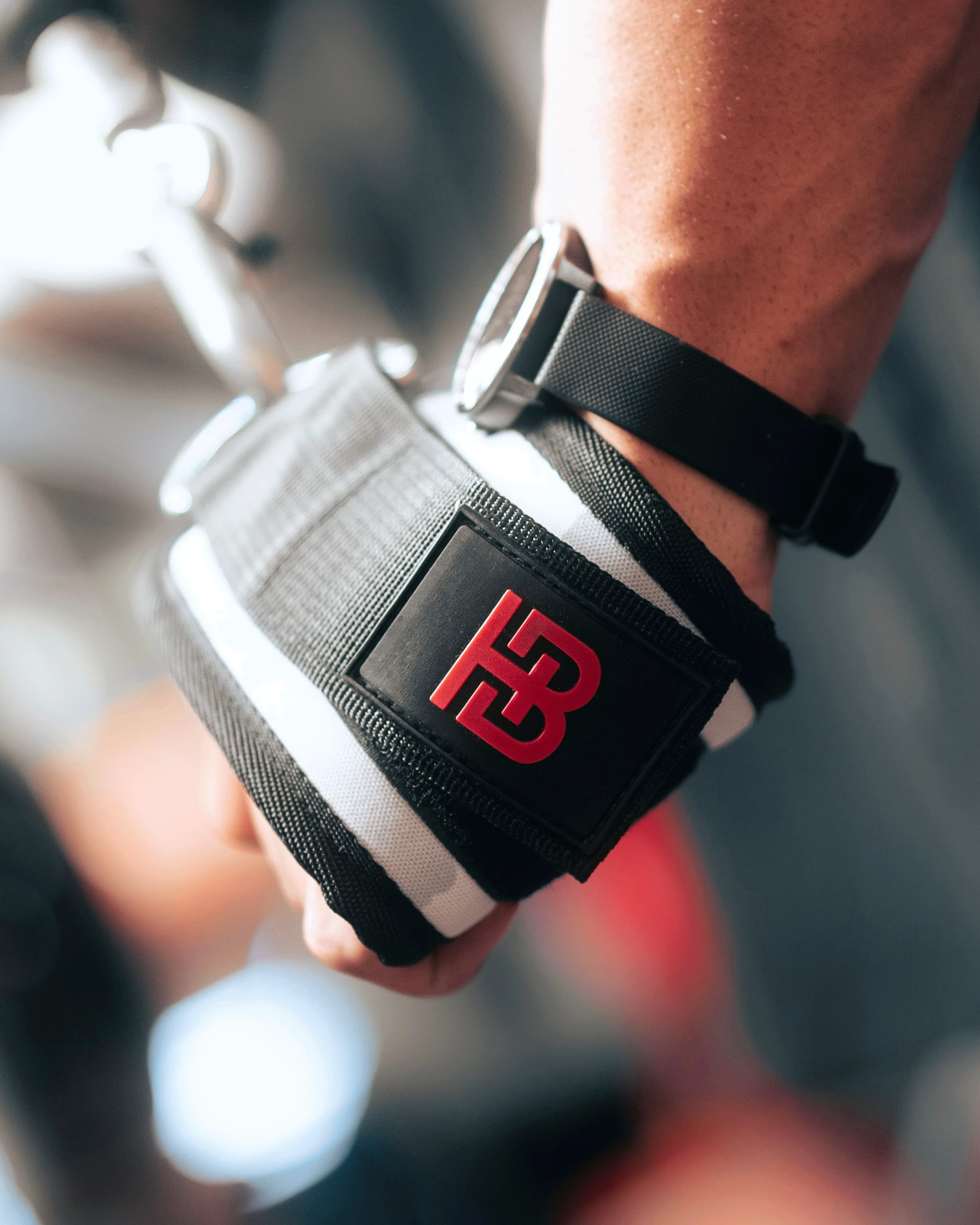 Neoprene Lifting Cuffs Winter White - Image 4